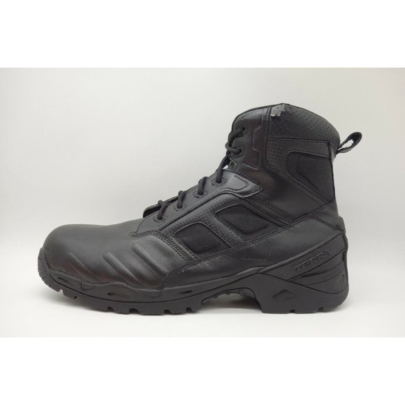 Terra Superfeet Black Leather Tactical Lace Up High Ankle Boots Shoes Men's 13 - Picture 6 of 11